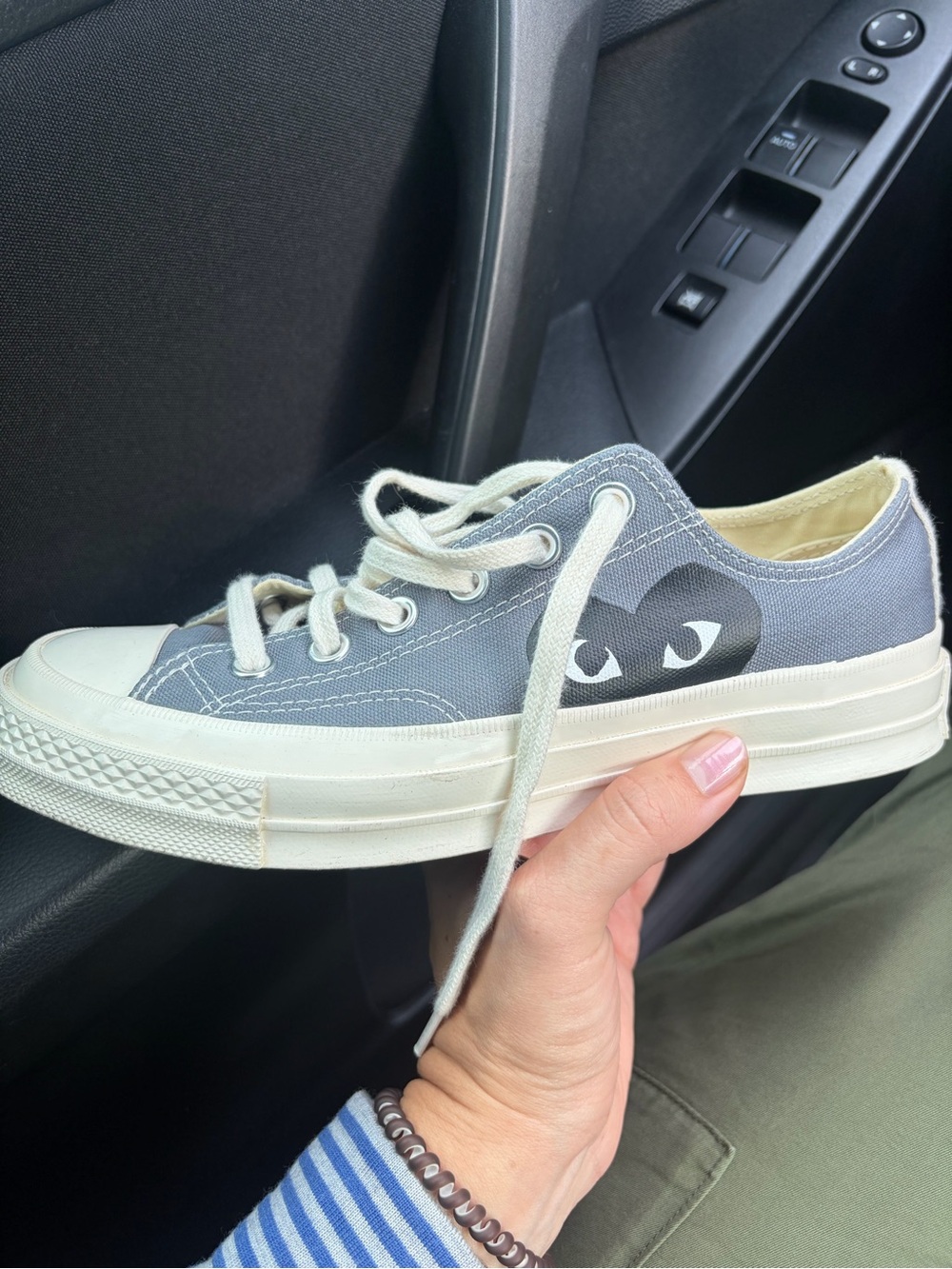 Converse Grey Comme des Garçons PLAY Chuck 70 sneaker